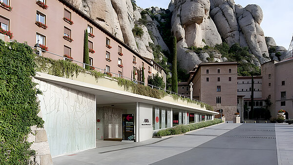 GarciaMartinezBlogEntry_02 The entrance in front of a mountainous background.